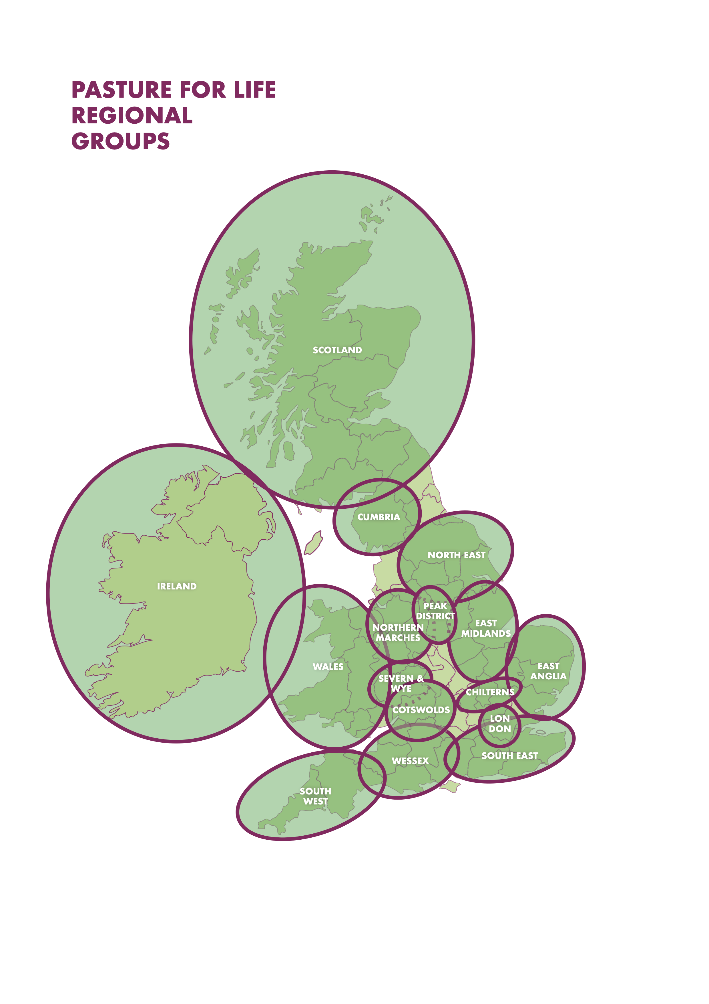Regional groups across the UK and Ireland