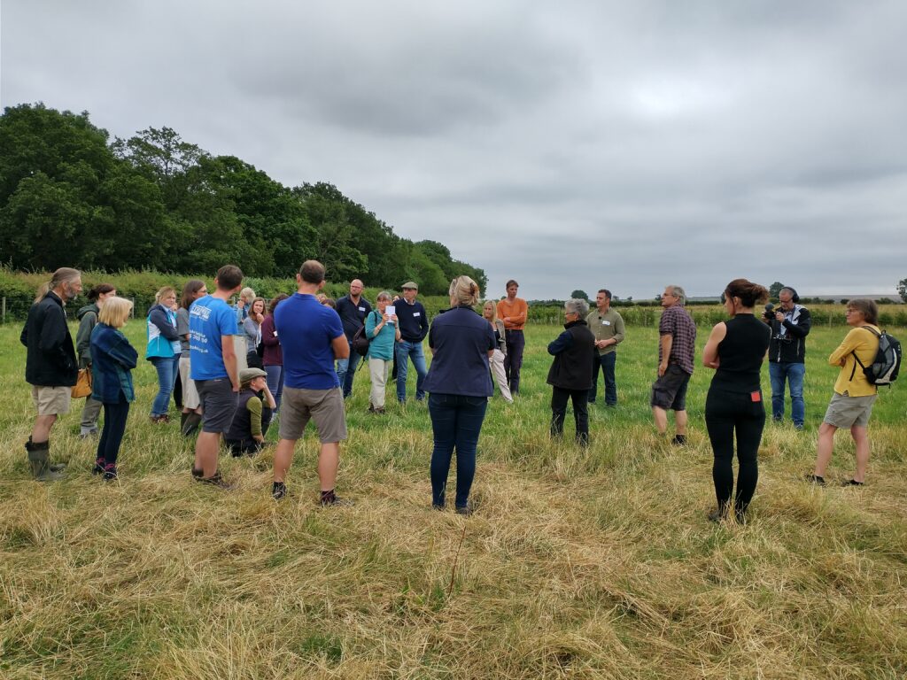 Simon Hare, one of our mentors in the North, talking about how he manages his grazing at a PfL event on his farm near Barnard Castle in July 2022